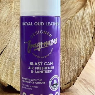 Designer Fragrances Royal Oud Blast Can Air Freshener 400ml | Long-Lasting Luxury Perfume Odor Eliminator for Cars, Sneakers, Home, Pets & Office