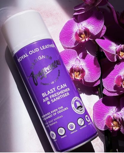 Designer Fragrances Royal Oud Blast Can Air Freshener 400ml | Long-Lasting Luxury Perfume Odor Eliminator for Cars, Sneakers, Home, Pets & Office - Image 4