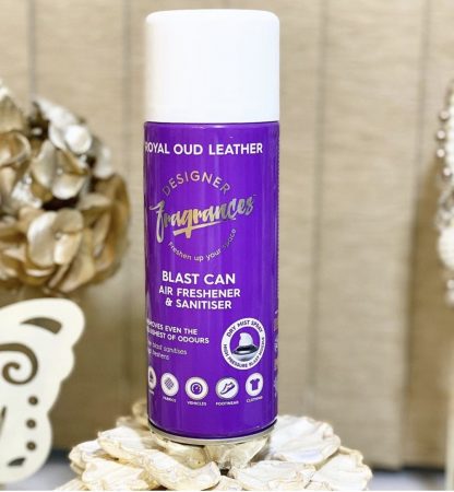 Designer Fragrances Royal Oud Blast Can Air Freshener 400ml | Long-Lasting Luxury Perfume Odor Eliminator for Cars, Sneakers, Home, Pets & Office - Image 5