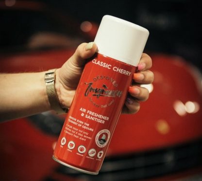 Designer Fragrances Classic Cherry Blast Can Air Freshener 400ml | Long-Lasting Luxury Perfume Odor Eliminator for Cars, Sneakers, Home, Pets & Office - Image 6