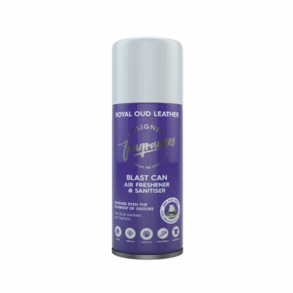 Designer Fragrances Royal Oud Blast Can Air Freshener 400ml | Long-Lasting Luxury Perfume Odor Eliminator for Cars, Sneakers, Home, Pets & Office - Image 2