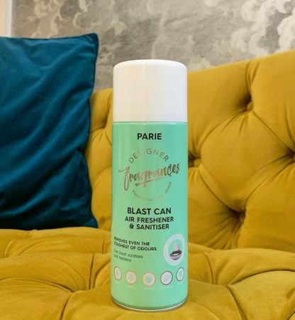 Designer Fragrances Parie Blast Can Air Freshener 400ml | Long-Lasting Luxury Perfume Odor Eliminator for Cars, Sneakers, Home, Pets & Office