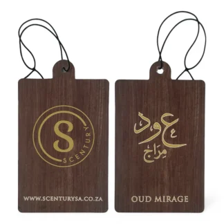 Scentury Oud Mirage Car Air Freshener – Long-Lasting Hanging Air Freshener with Luxury Oud Fragrance